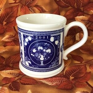 Vintage Crabtree & Evelyn London 2001 Blue Mug Mason's Ironstone England